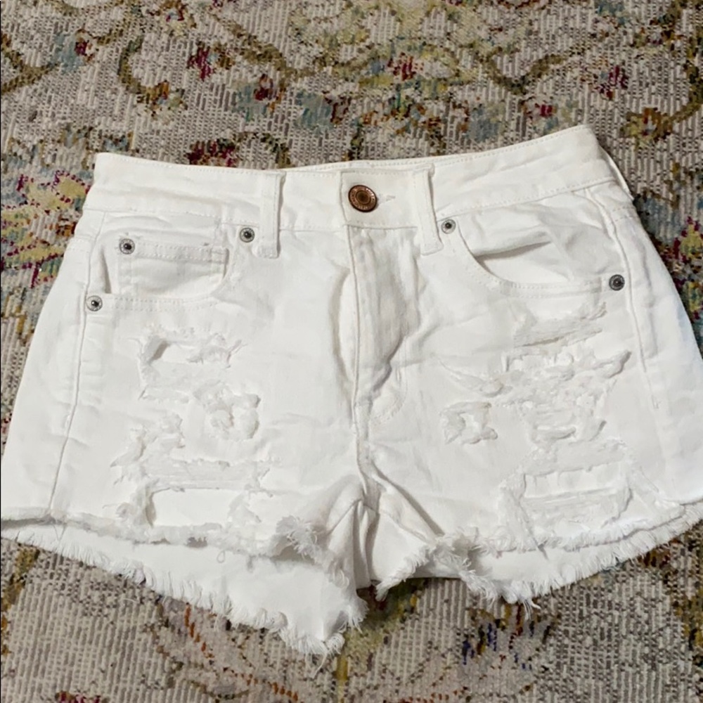 American Eagle White Shorts